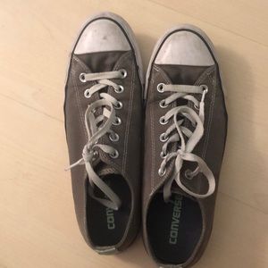 Grey and teal converse all stars